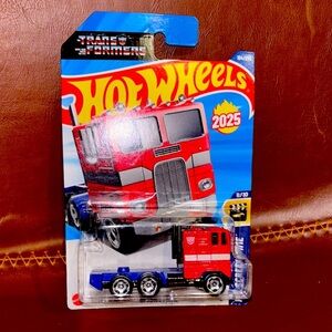 Transformers Red and Blue Truck hot wheels
